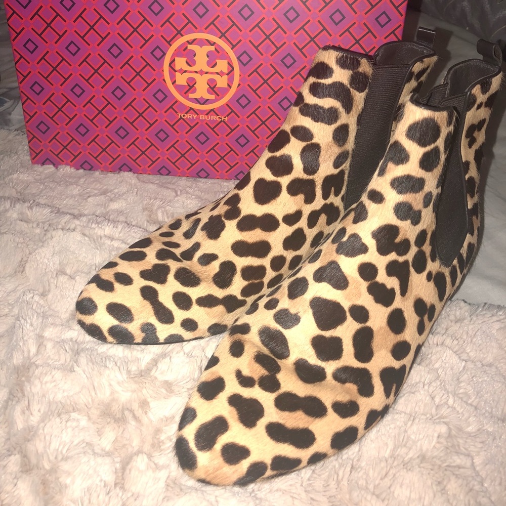 Tory Burch Orsay Calf-Hair Chelsea Ankle Boot